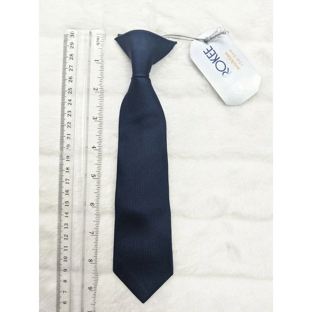 Infant Boys Neck Tie/clip-on 12-24 mo Navy